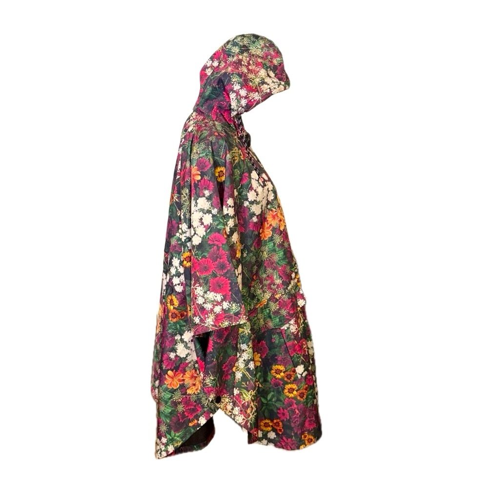 Desigual Floral Rain Poncho - Picture 4 of 12